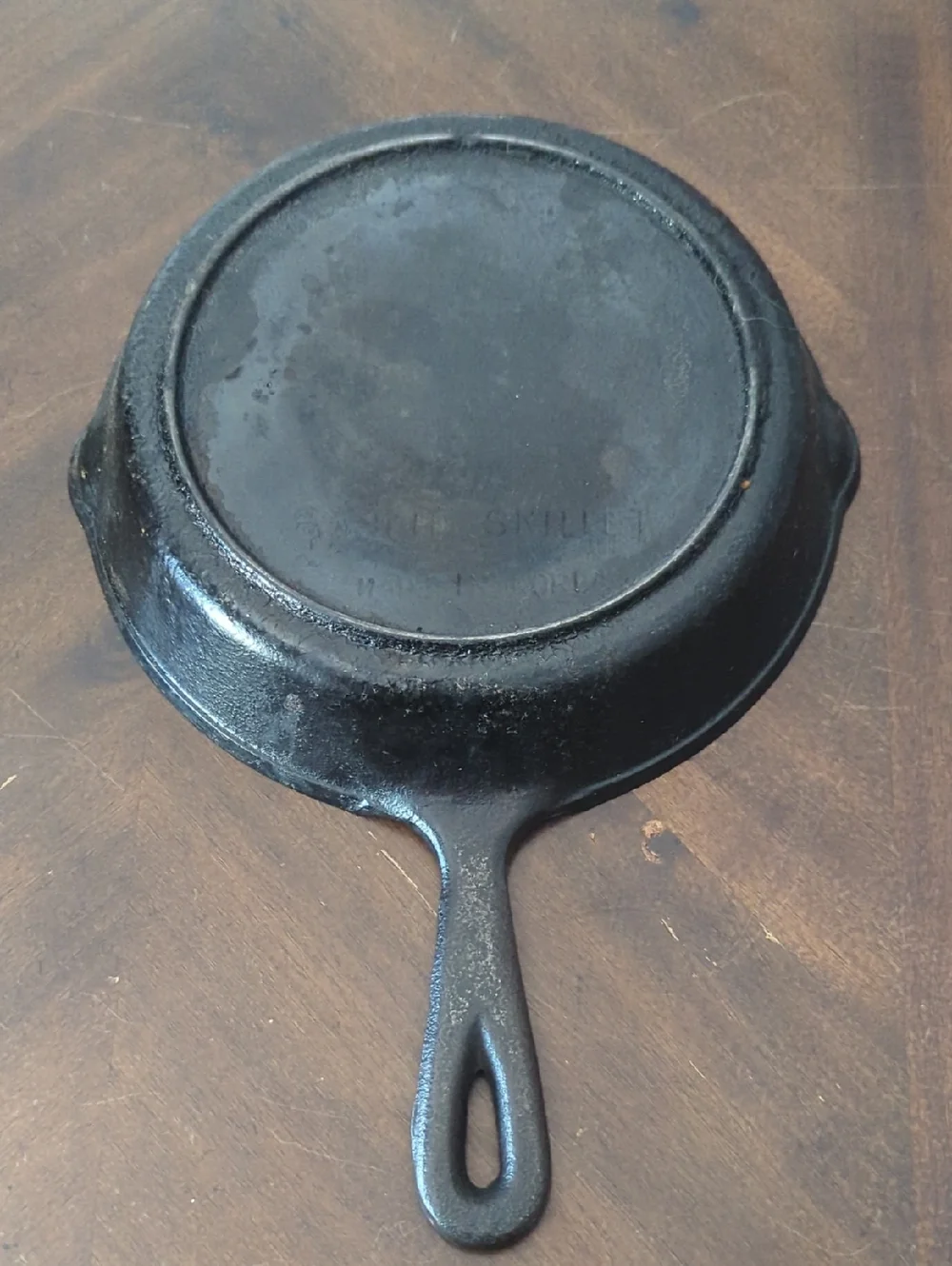 Vintage 8 Inch Korean Cast Iton Skillet